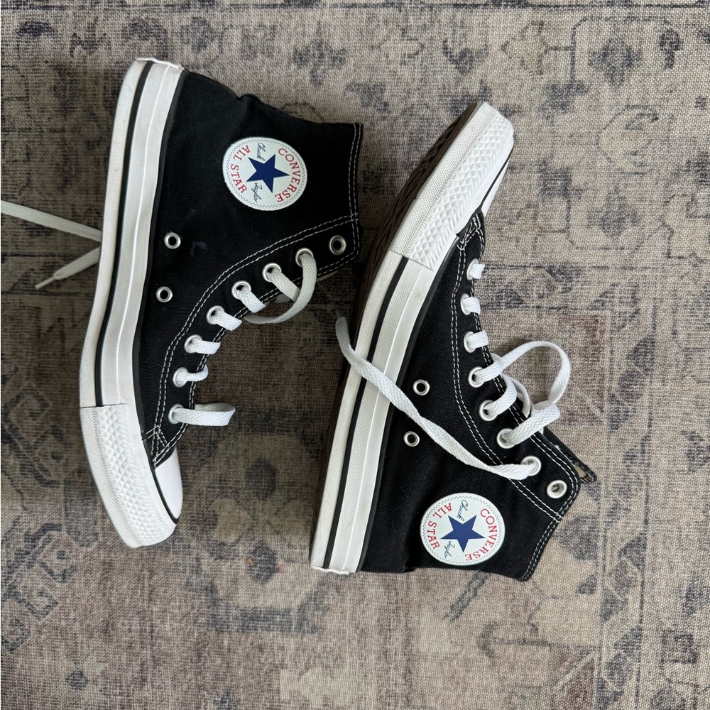 Converse Black and White High-Tops